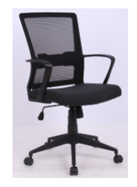 SILLA SECRETARIAL STARKEN BLACK (HLC-2369F)