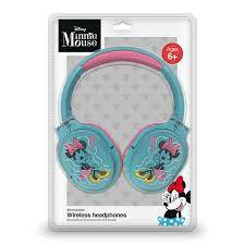 HEADPHONE XTECH KIDS MINNIE MOUSE WIRELESS VOL-MIC AQUA (XTH-D660MM)