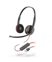 HEADSET PLANTRONIC BLACKWIRE C3220 USB-A BLACK (209745-101)