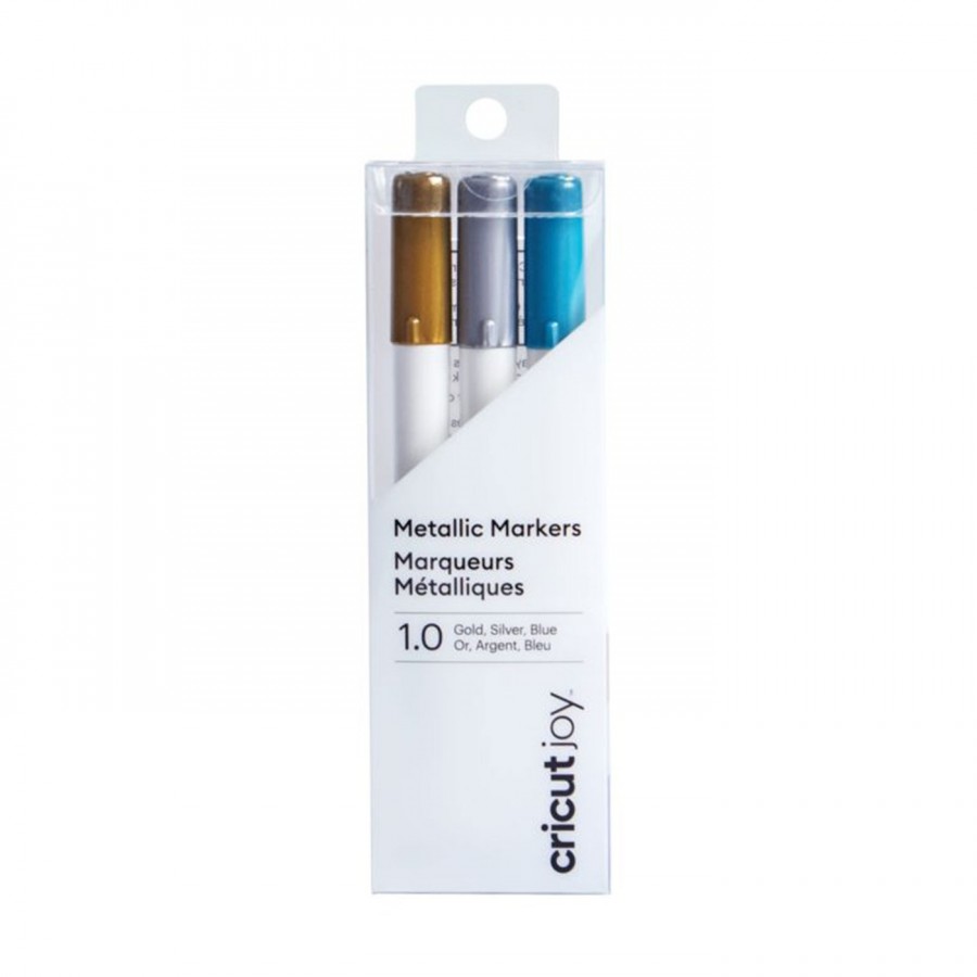 MARKERS CRICUT JOY METALLIC MEDIUM PONIT 1.0 GOLD-SILVER-BLUE (PACK-3)(2007086)