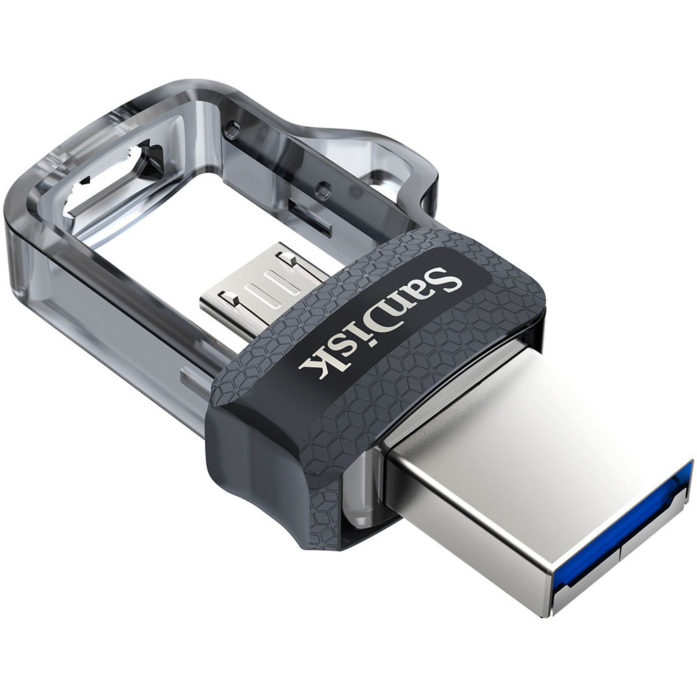 PEN DRIVE SANDISK 32GB DUAL DRIVE MICRO USB TO USB 3.0 (SDDD3-0032G-G46)