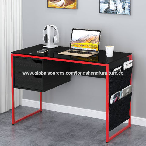 MUEBLE (PC) STARKEN GLASS TOP BLACK (CT-3619)