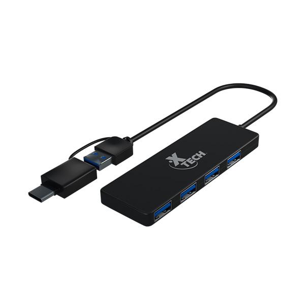 HUB XTECH 4-IN-1 USB-C TO USB 3.0 (XTC-390)