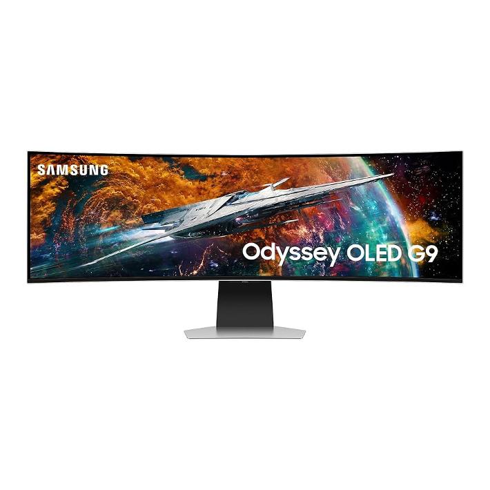 MONITOR CURVED SAMSUNG 49" G9 ODYSSEY GAMING OLED/HDMI/USB/DP/DQHD SILVER (LS49CG954SNXZA)