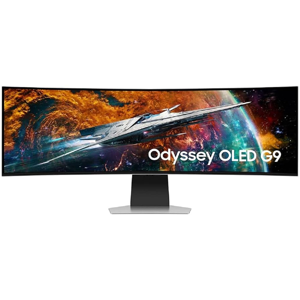 MONITOR CURVED SAMSUNG 49" G9 ODYSSEY GAMING OLED/HDMI/USB/DP/DQHD SILVER (LS49CG954SNXZA)