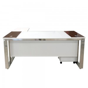 MUEBLE (PC) STARKEN GLASS TOP WHITE (YF-16032T)