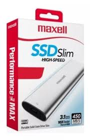 DISCO EXTERNO SSD MAXELL 1TB PORTABLE  USB 3.1 (USB-C) (348425)