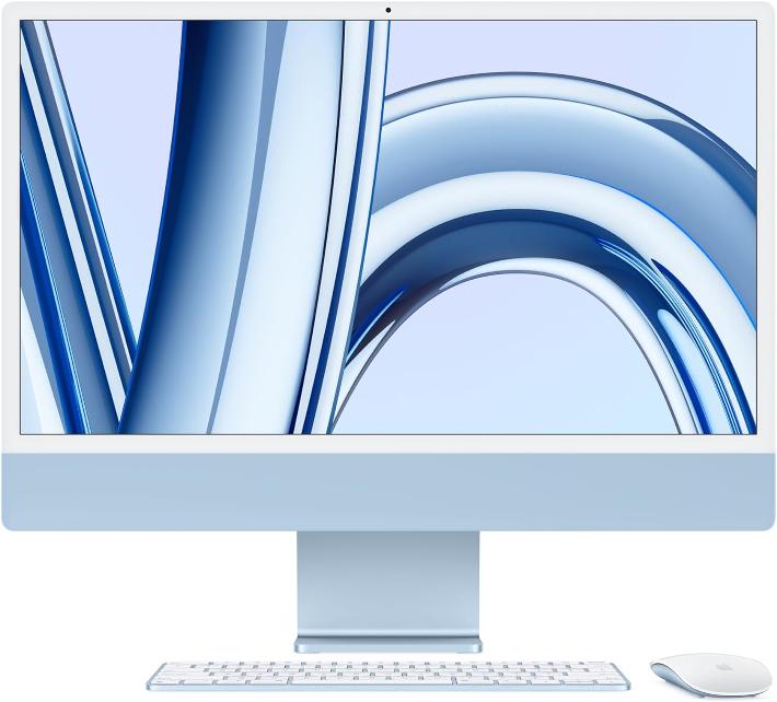 COMPUTADORA (HO) APPLE IMAC 24” M3 8-CORE/8GB/512GB SSD/BLUE (MQRR3LL/A)