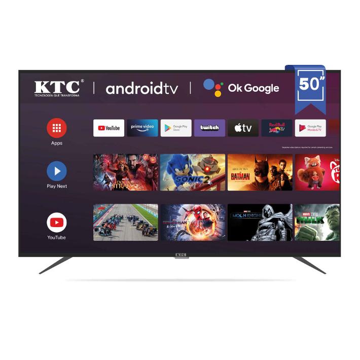 TELEVISOR KTC 50" SMART 4K UHD/QLED/HDMIx3/USBx2/AND11/GOOGLE TV (J50QD)