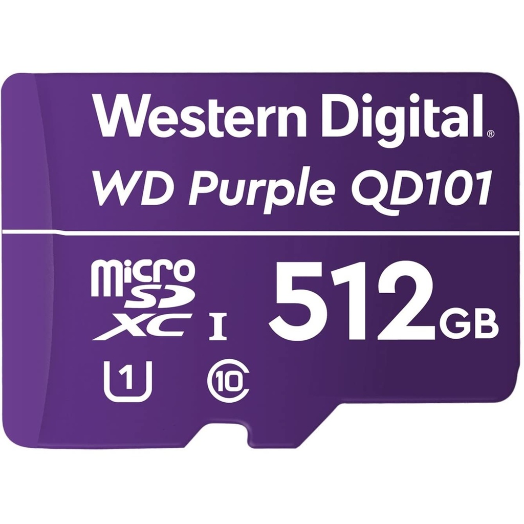 MEMORIA MICRO SD WESTERN DIGITAL 512GB CLASS-10 (QD101) (WDD512G1P0C)