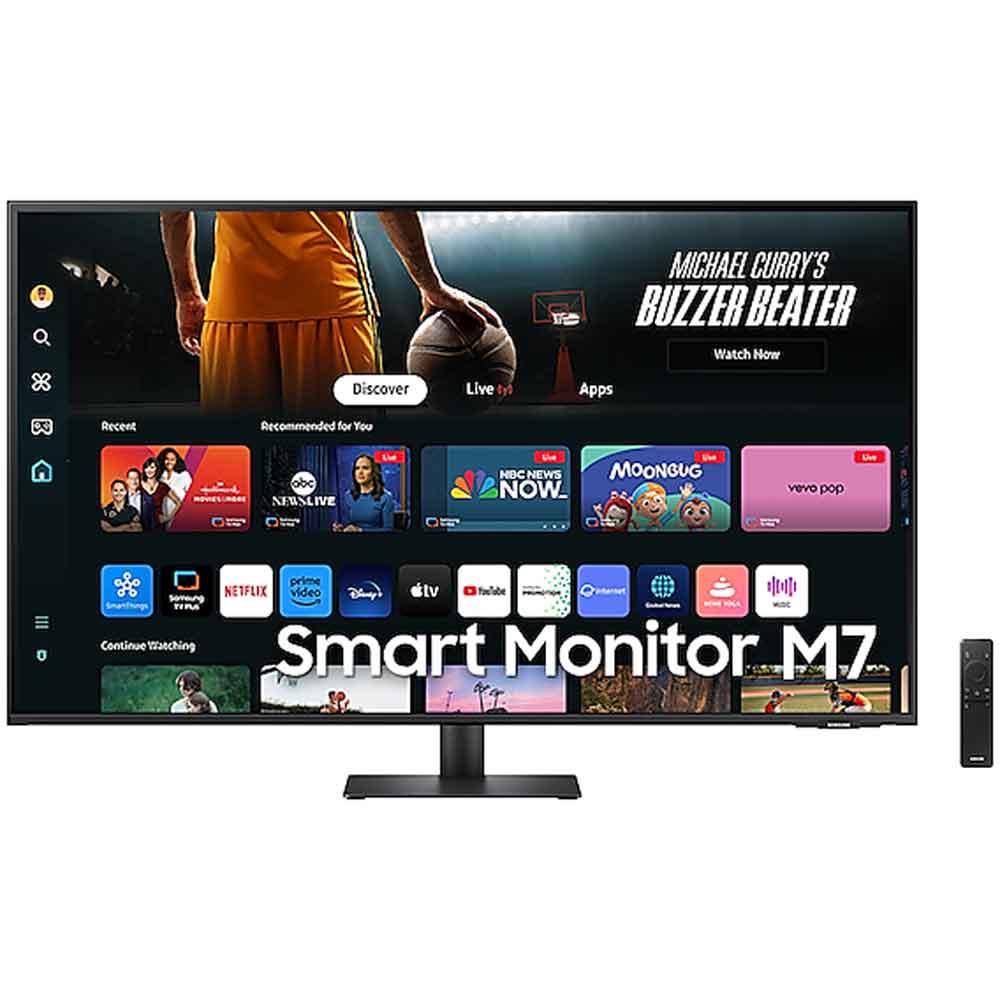 MONITOR FLAT SAMSUNG 43" M7 M70D SMART/HDMI/USB-C/4K/BLACK (LS43DM702UNXGO)