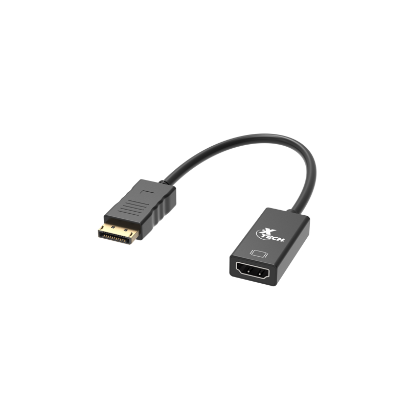 ADAPTADOR XTECH DISPLAYPORT MALE TO HDMI FEMALE (XTC-378)