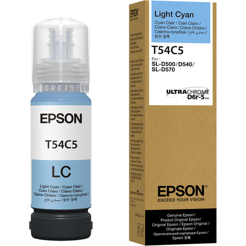 BOTELLA DE TINTA EPSON (#T54C) ULTRACHROME D6R-S PARA SURELAB D570 LIGHT CYAN (T54C520)