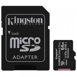 MEMORIA MICRO SD KINGSTON 512GB CLASS-10/A1 UHS-I CON SD ADAPTADOR(SDCS2/512GB)