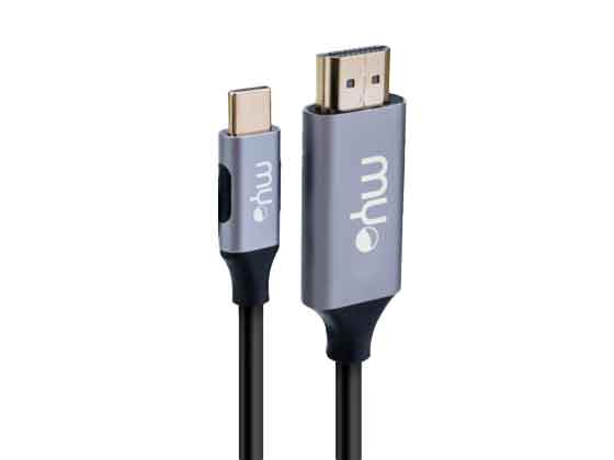 CABLE MYO 6FT HDMI TO USB-C 4K BLACK (MYO-6FTCTOHDMI)