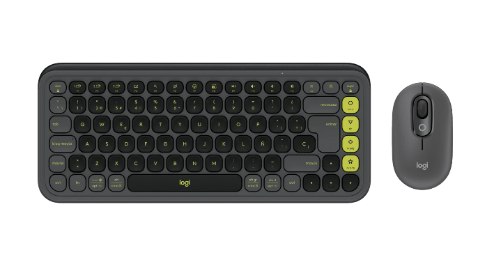 TECLADO/MOUSE LOGITECH POP ICON SPA WIRELESS GRAPHITE (920-013052)