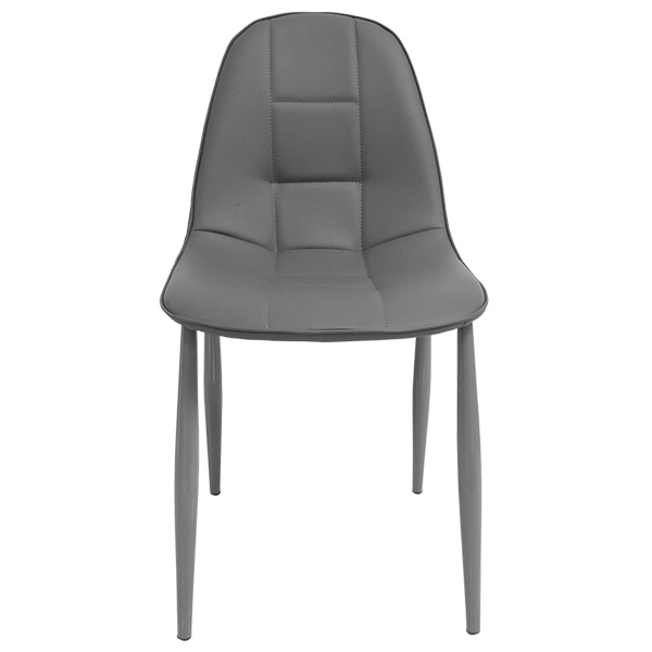 SILLA DE ESPERA STARKEN EN PIEL SINTETICA GRAY (DC-118)