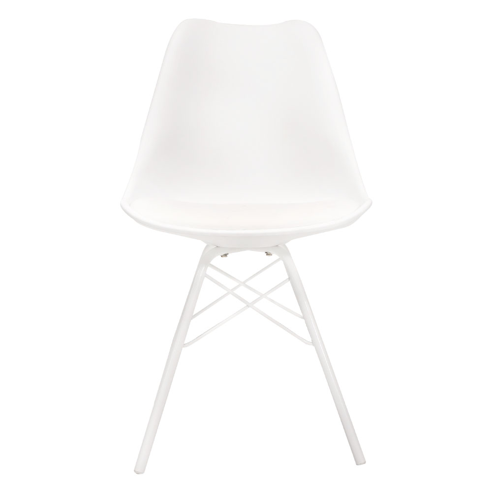 SILLA DE VISITA STARKEN EN PIEL WHITE (DC-1835)