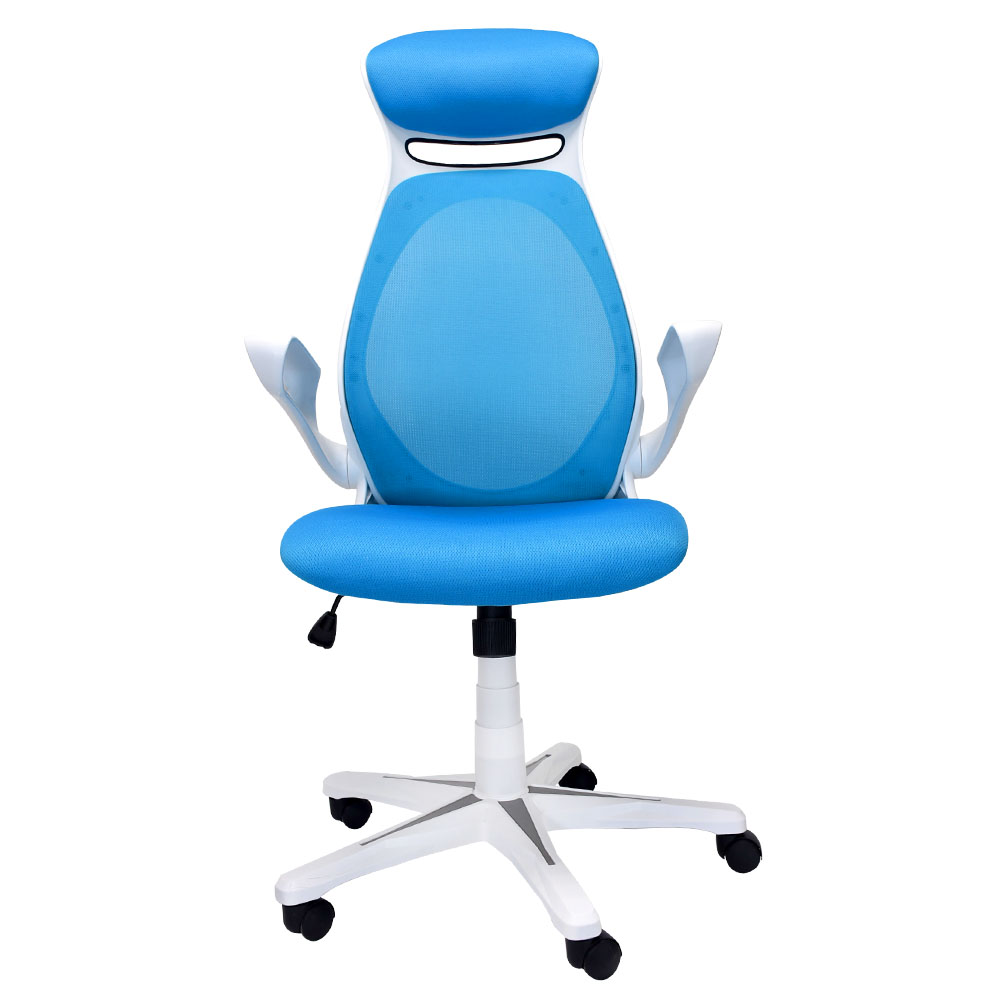 SILLA EJECUTIVA STARKEN EN PIEL MESH BLUE (HHLC-1886FX)