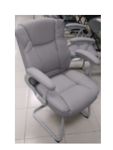 [SIL987] SILLÓN DE ESPERA STARKEN GRAY EN PIEL (HLC-0631L-3)