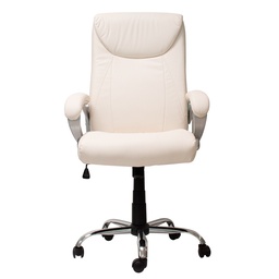 [SIL951] SILLÓN EJECUTIVO STARKEN WHITE EN PIEL (HLC-1272L)