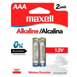 [BAT846] BATERÍA MAXELL LR03-2BP ALKALINA AAA (PACK-2) (723807)