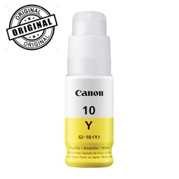 [CAR715] BOTELLA DE TINTA CANON (#10) GI-10Y PARA PIXMA G6010/G6011 YELLOW (3393C001AA)