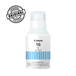 [CAR762] BOTELLA DE TINTA CANON (#16) GI-16 PARA MAXIFY 6010 CYAN(4418C001AA)