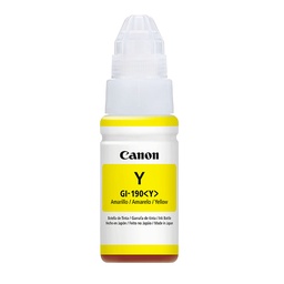 [CAR553] BOTELLA DE TINTA CANON (#190) GI-190 PARA PIXMA G1100/G2100 YELLOW (0670C001AA)