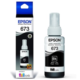 [CAR391] BOTELLA DE TINTA EPSON (#673) PARA L800/L810/L1800 BLACK (T673120)