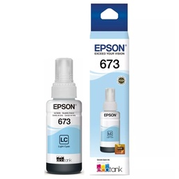 [CAR395] BOTELLA DE TINTA EPSON PARA L800/L810/L1800 CYAN LIGHT (T673520)