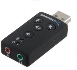 [ADA1571] ADAPTADOR SABRENT USB 2.0 EXTERNAL SURROUND SOUND (AU-MMSA -USB-A)