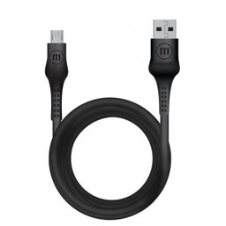 [CAB1439] CABLE MAXELL 6FT USB TO MICRO USB JELLEEZ BLACK (CB-JEL-MICRO) (348211)