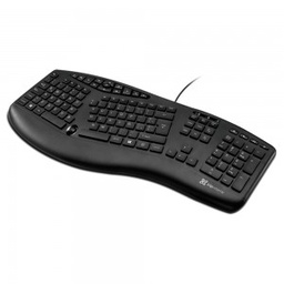 [TEC1007] TECLADO KLIPX MAJESTIK ERGONÓMICO SPA USB BLACK (KBK-250)