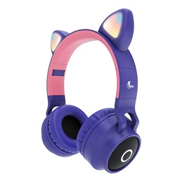 [HEA703] HEADSET GAMING XTECH HERA BT WIRELESS PINK-PURPLE (XTH-650)