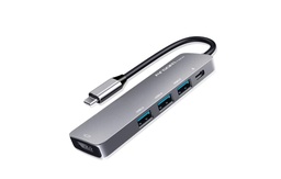 [HUB96] HUB ARGOM ONE AXESS 5 IN 1 USB 3.0/USB 2.0/USB-C/60W (ARG-UB-0185)