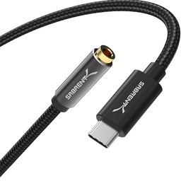 [ADA952] ADAPTADOR SABRENT USB-C MALE TO AUDIO 3.5MM FEMALE W/CORD 20" (CB-UC35)