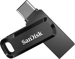 [PEN283] PEN DRIVE SANDISK ULTRA 64GB DUAL DRIVE GO USB/USB C BLACK (SDDDC3-064G-G46)