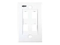 [TAP161] TAPA NEXXT (4) SALIDA RJ-45 (AW161NXT04)