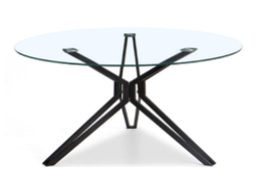 [MES127] MESA DE CONFERENCIA STARKEN GLASS TOP BLACK (T-001)