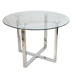 [MES126] MESA DE CONFERENCIA STARKEN GLASS TOP CLEAR (T-002)