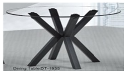 [MES133] MESA DE CONFERENCIA STARKEN GLASS TOP CLEAR (T-145)