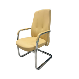 [SIL931] SILLA DE ESPERA STARKEN EN PIEL BEIGE (YS1518C)