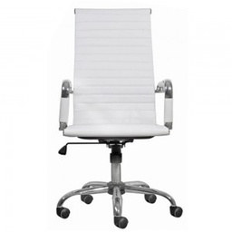 [SIL865] SILLA EJECUTIVA EN PIEL WHITE (CM-F35AS-4)